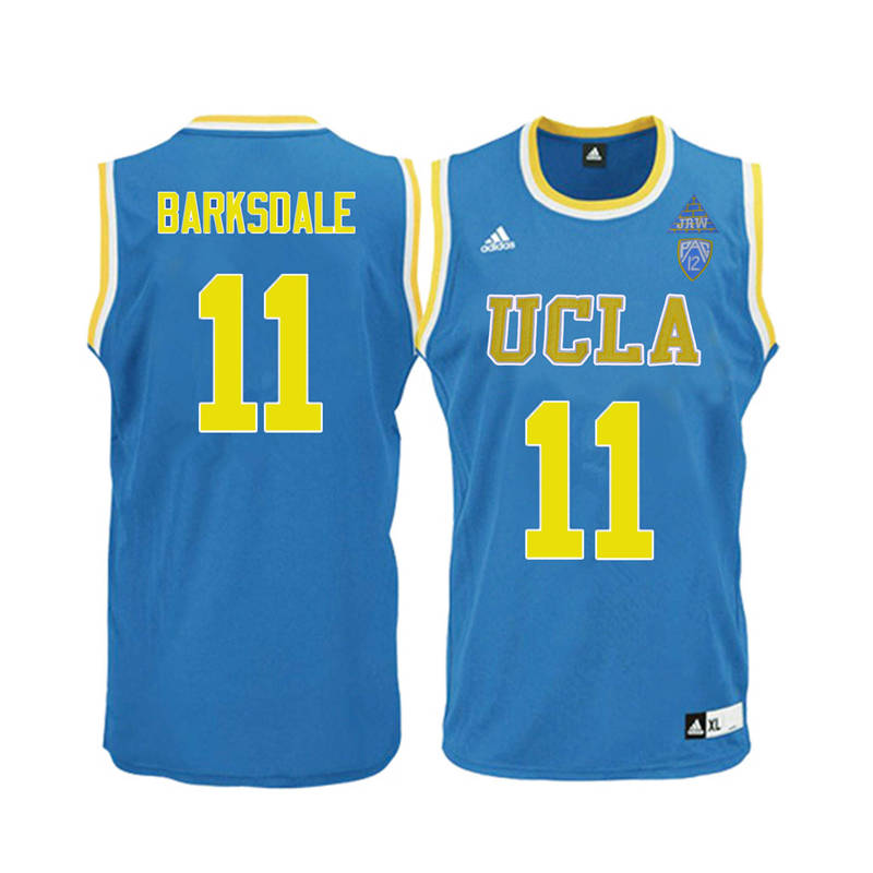 Men UCLA Bruins #11 Don Barksdale College Basketball Jerseys-Blue